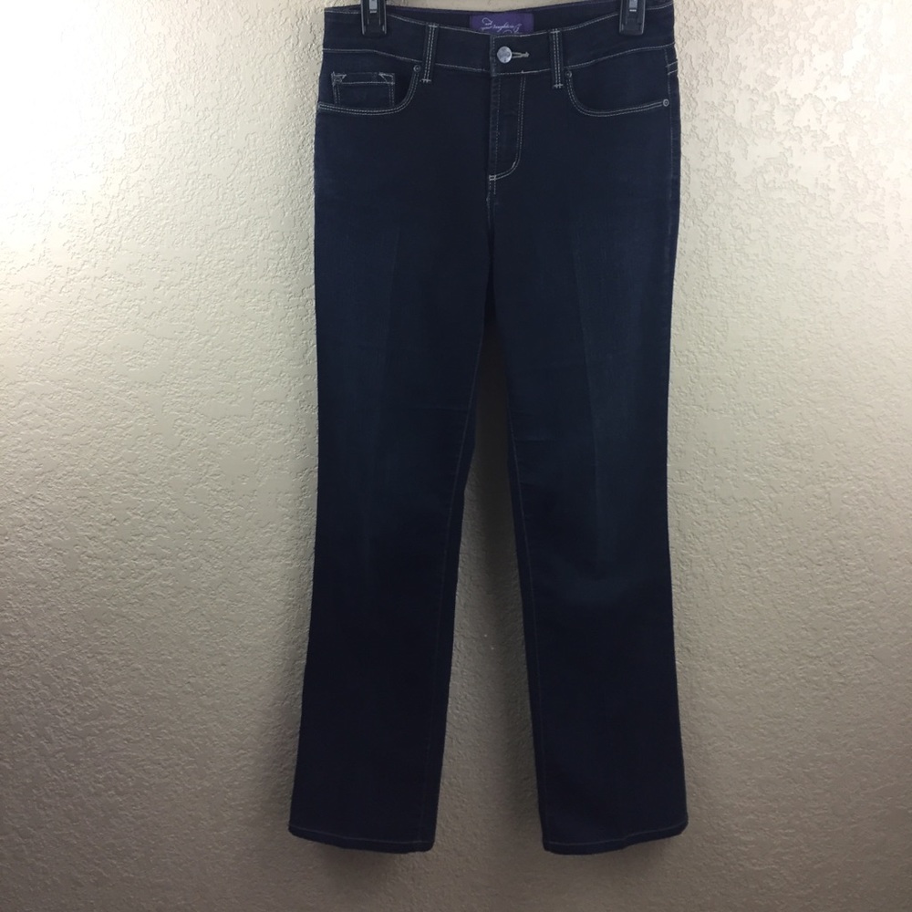 SALE
 NYDJ size 4 Blue Denim Straight JeanE40/2